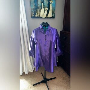 Rising Phoenix 100% Silk Blazer - Size 22